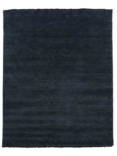 ハンドルーム Fringes - 紺色の 絨毯 200X250 モダン 黒 (ウール, インド)