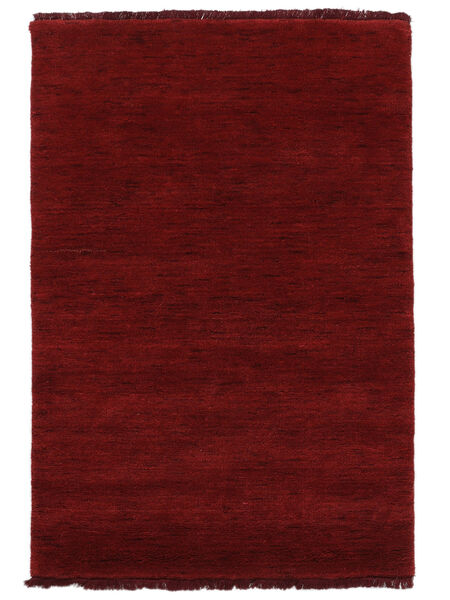  ハンドルーム Fringes - 深紅色の 絨毯 160X230 モダン 黒/ホワイト/クリーム色 (ウール, インド)