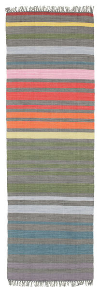  80X250 ストライプ 小 Rainbow Stripe 絨毯 - マルチカラー 綿, 