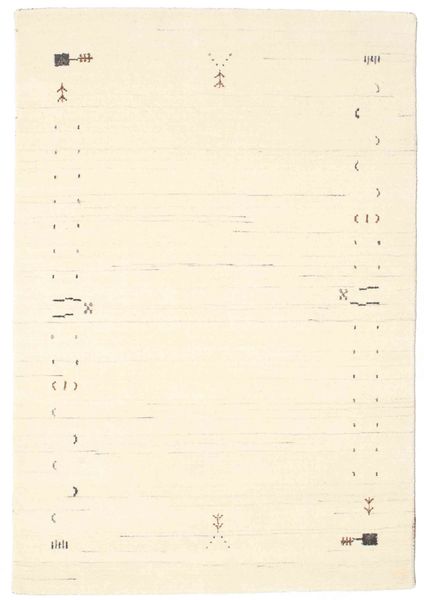  ギャッベ ルーム Frame - オフホワイト 絨毯 120X180 モダン ベージュ/ホワイト/クリーム色 (ウール, インド)