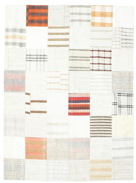  キリム パッチワーク 絨毯 170X231 モダン 手織り 暗めのベージュ色の/薄茶色 (ウール, トルコ)