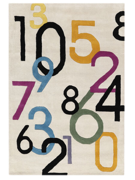  Lucky Numbers - アイボリーホワイト 絨毯 120X180 モダン アイボリーホワイト (ウール, )