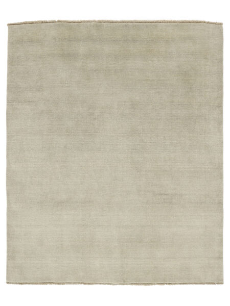  ハンドルーム Fringes - グレー/薄緑色 絨毯 200X250 モダン 薄い灰色 (ウール, インド)