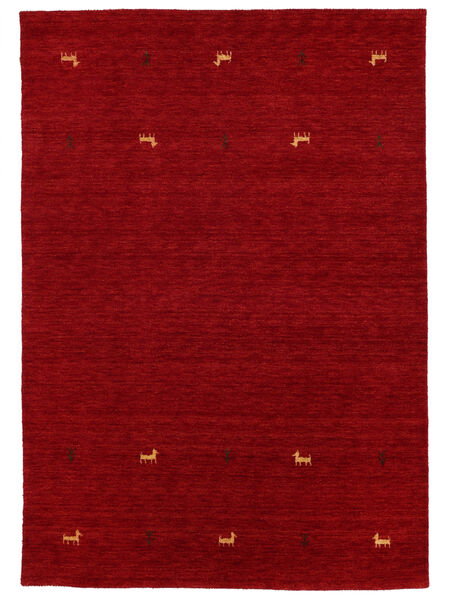  ギャッベ ルーム Two Lines - 赤 絨毯 190X290 モダン 赤/深紅色の (ウール, インド)