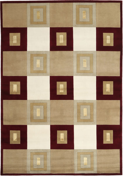  Himalaya 絨毯 170X248 モダン 手織り 薄茶色/深紅色の ( インド)