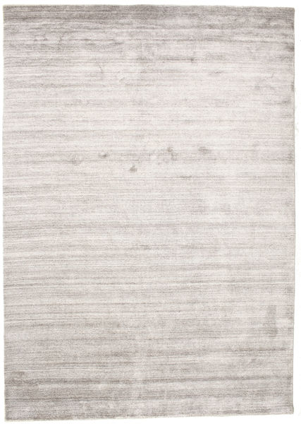 Bamboo Silk Loom 160X230 薄い灰色 単色 絨毯 