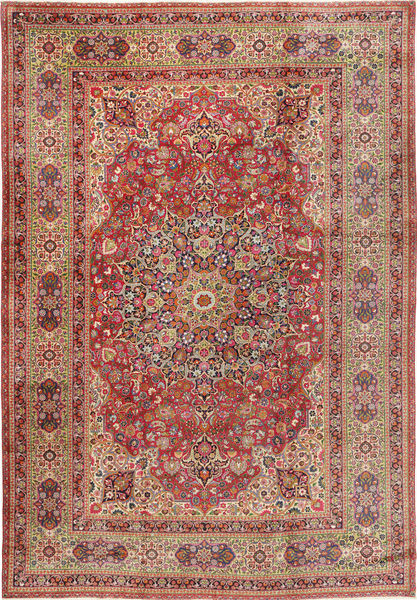 絨毯 オリエンタル ケルマン 絨毯 325X475 赤/ベージュ 大きな (ウール, ペルシャ/イラン)