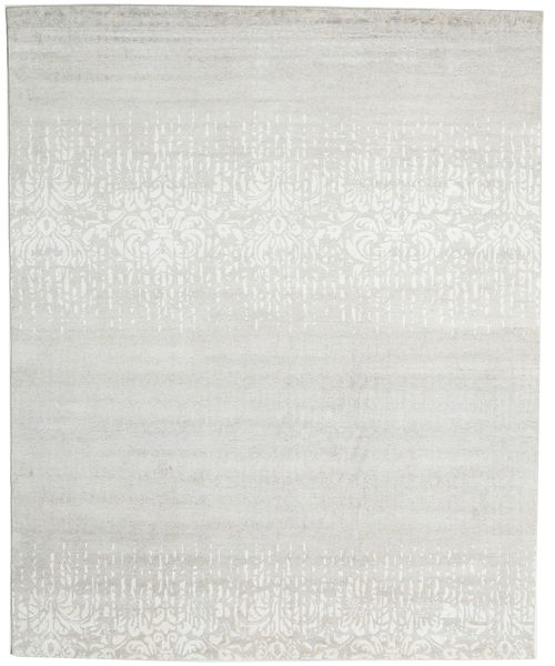  Himalaya 絨毯 243X301 モダン 手織り 薄い灰色/ベージュ (ウール/バンブーシルク, インド)