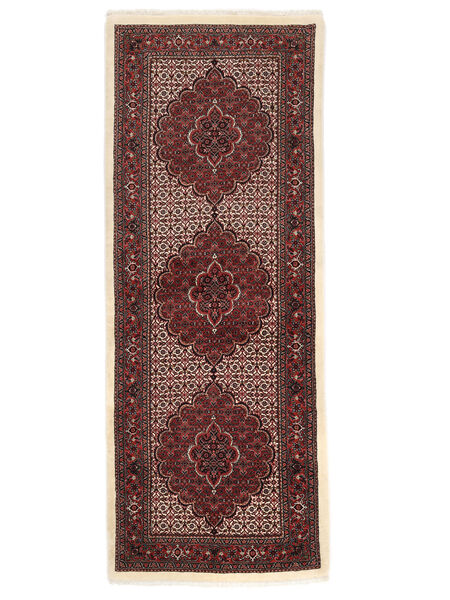 絨毯 ペルシャ ビジャー シルク製 絨毯 75X205 廊下 カーペット 赤/ベージュ ( ペルシャ/イラン)