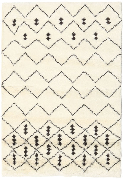絨毯 手織り Berber インド 絨毯 - オフホワイト/茶 120X180 オフホワイト/茶 (ウール, インド)