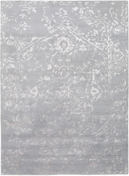  Orient Express - グレー 絨毯 210X290 モダン 手織り 薄い灰色 (ウール/バンブーシルク, インド)