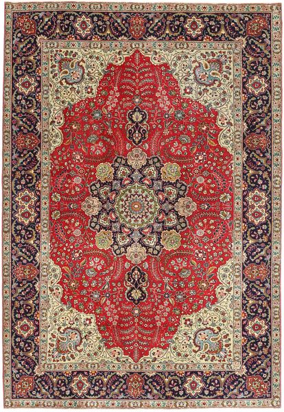 絨毯 オリエンタル タブリーズ パティナ 絨毯 203X290 赤/ベージュ (ウール, ペルシャ/イラン)