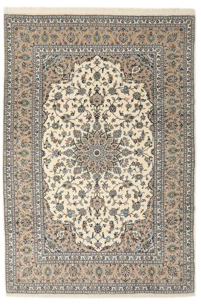 手織り カシャン Sherkat Farsh 絨毯 205X300 ペルシャ ウール 絨毯 茶/ベージュ 絨毯 