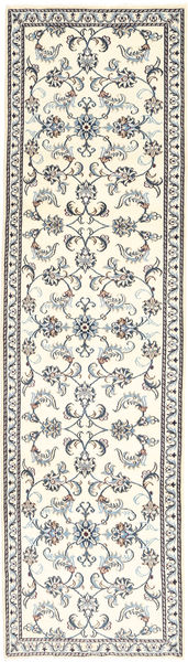  ナイン 絨毯 80X290 オリエンタル 手織り 廊下 カーペット 黄色/濃いグレー (ウール, ペルシャ/イラン)