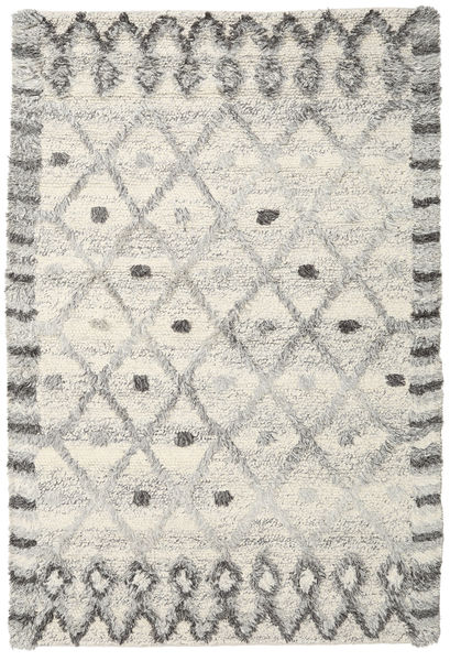 Heidi 200X300 グレー/クリームホワイト ウール 絨毯 