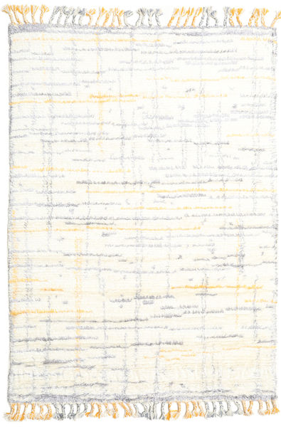  Rakel 絨毯 160X230 モダン 手織り ベージュ/ホワイト/クリーム色 (ウール, インド)