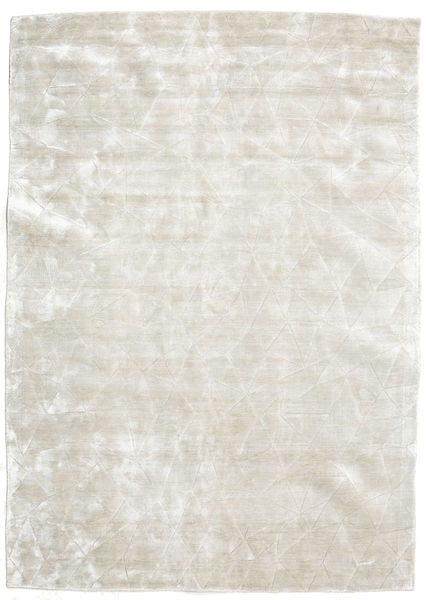  Crystal - シルバー/Off 白 絨毯 140X200 モダン 薄い灰色/暗めのベージュ色の/ホワイト/クリーム色 ( インド)