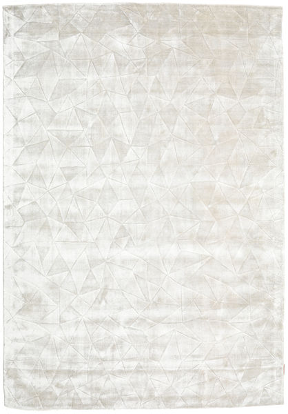 Crystal 160X230 シルバーグレー/オフホワイト 単色 絨毯 