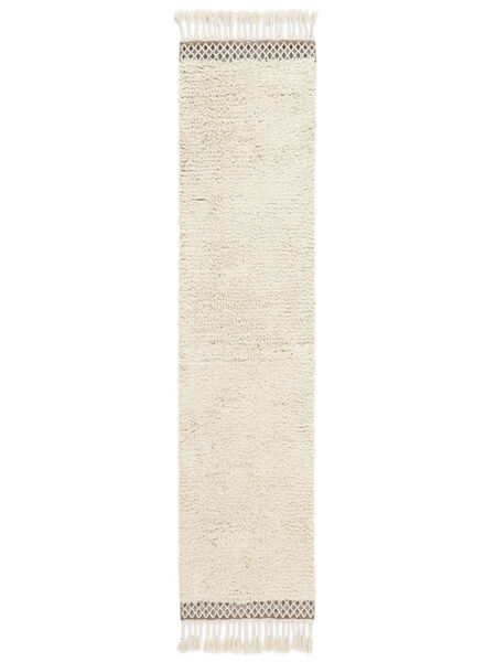 廊下 絨毯 80X350 手織り モダン Dixon 絨毯 - クリームホワイト 