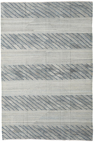  キリム Ariana 絨毯 197X297 モダン 手織り 薄い灰色/ターコイズブルー (ウール, アフガニスタン)