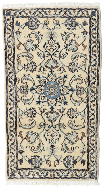  ナイン 絨毯 72X132 オリエンタル 手織り ベージュ/濃いグレー (ウール, ペルシャ/イラン)