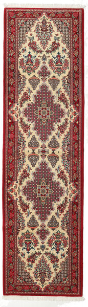 廊下 絨毯 83X297 手織り オリエンタル ペルシャ クム Kork/シルク 絨毯 