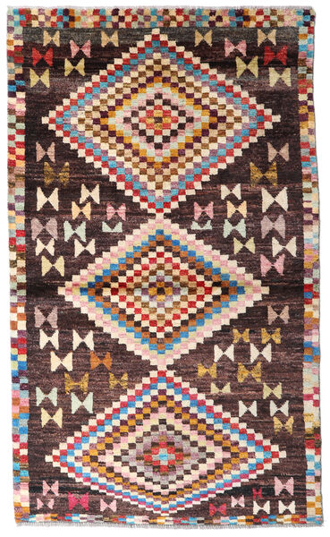  Moroccan Berber - Afghanistan 絨毯 115X191 モダン 手織り 濃い茶色/ベージュ (ウール, アフガニスタン)