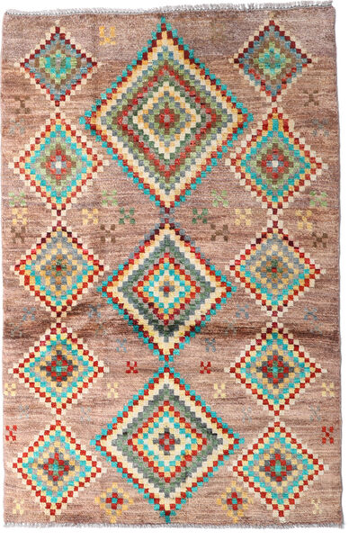  Moroccan Berber - Afghanistan 絨毯 91X138 モダン 手織り 濃い茶色/深紅色の (ウール, アフガニスタン)