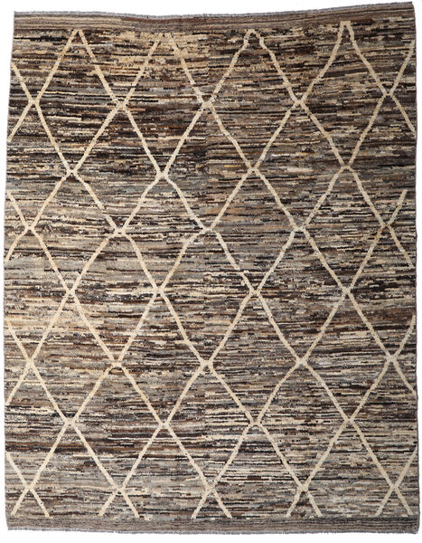  Moroccan Berber - Afghanistan 絨毯 240X288 モダン 手織り 濃いグレー/薄い灰色 (ウール, アフガニスタン)