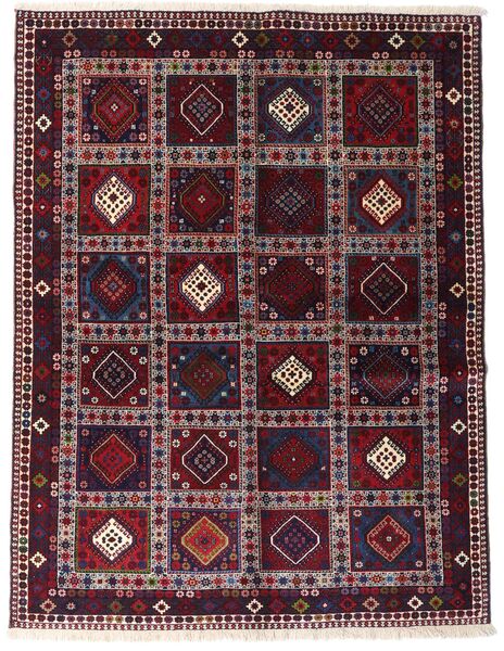 絨毯 ヤラメー 絨毯 146X192 暗いピンク/赤 (ウール, ペルシャ/イラン)