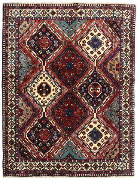 絨毯 ヤラメー 絨毯 152X198 赤/暗いピンク (ウール, ペルシャ/イラン)