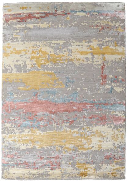  Damask Collection 絨毯 159X230 モダン 手織り 薄い灰色/暗めのベージュ色の ( インド)