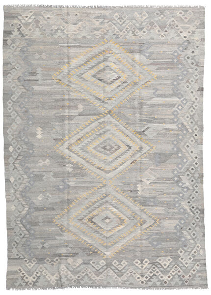  キリム Ariana 絨毯 210X284 モダン 手織り 薄い灰色 (ウール, アフガニスタン)
