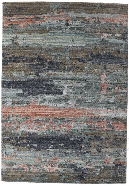  Damask Collection 絨毯 164X237 モダン 手織り 濃いグレー/薄い灰色 ( インド)