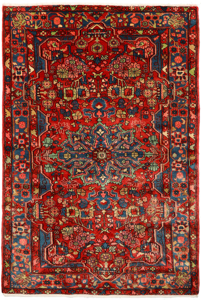  ナハバンド オールド 絨毯 155X230 オリエンタル 手織り 深紅色の/錆色 (ウール, ペルシャ/イラン)