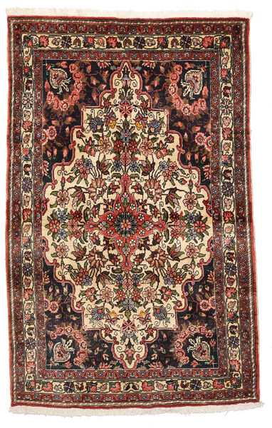  バクティアリ Collectible 絨毯 105X165 オリエンタル 手織り 濃い茶色/ベージュ (ウール, ペルシャ/イラン)
