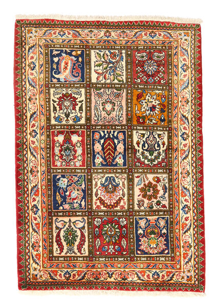  バクティアリ Collectible 絨毯 105X150 オリエンタル 手織り 赤/濃いグレー (ウール, ペルシャ/イラン)