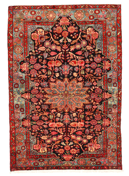  ナハバンド オールド 絨毯 158X230 オリエンタル 手織り 深紅色の/錆色 (ウール, ペルシャ/イラン)