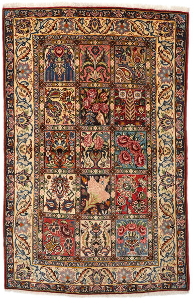  バクティアリ Collectible 絨毯 108X170 オリエンタル 手織り 濃い茶色/深紅色の (ウール, ペルシャ/イラン)