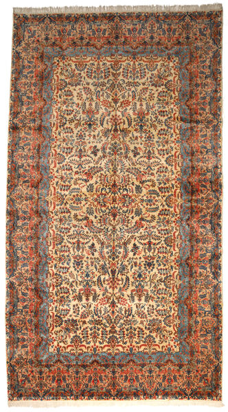 絨毯 ケルマン Fine Ca. 1980 絨毯 360X665 茶/ベージュ 大きな (ウール, ペルシャ/イラン)