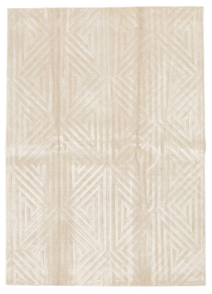  ビスコース モダン 絨毯 173X243 モダン 手織り 薄い灰色/暗めのベージュ色の ( インド)