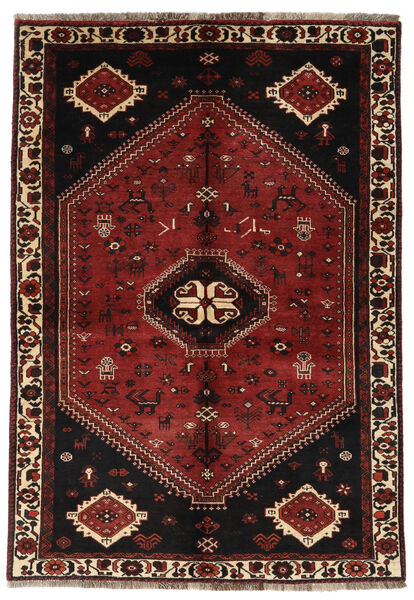 絨毯 ペルシャ カシュガイ 絨毯 150X216 深紅色の/赤 (ウール, ペルシャ/イラン)