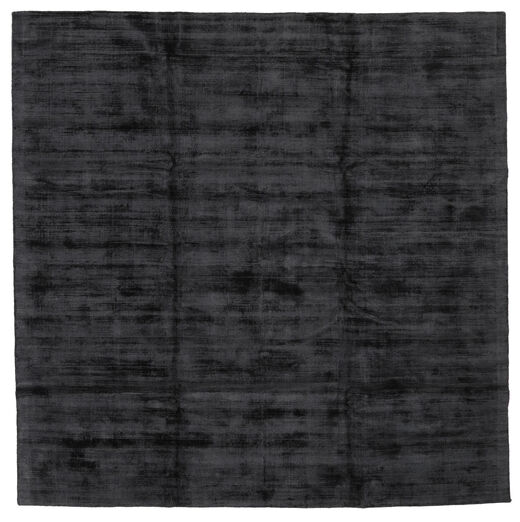  Tribeca - 訳あり商品 絨毯 250X250 モダン 正方形 黒 大きな ( インド)