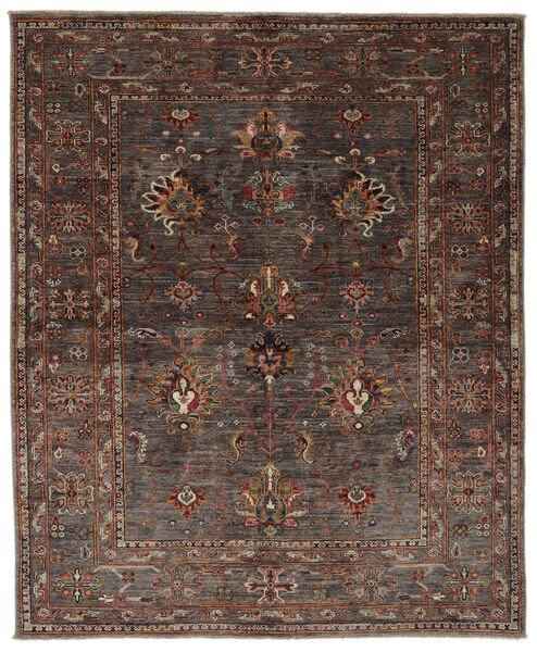  Ziegler Ariana 絨毯 161X194 オリエンタル 手織り 黒/濃い茶色 (ウール, アフガニスタン)