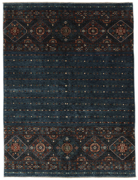  Shabargan 絨毯 155X206 オリエンタル 手織り 黒 (ウール, アフガニスタン)