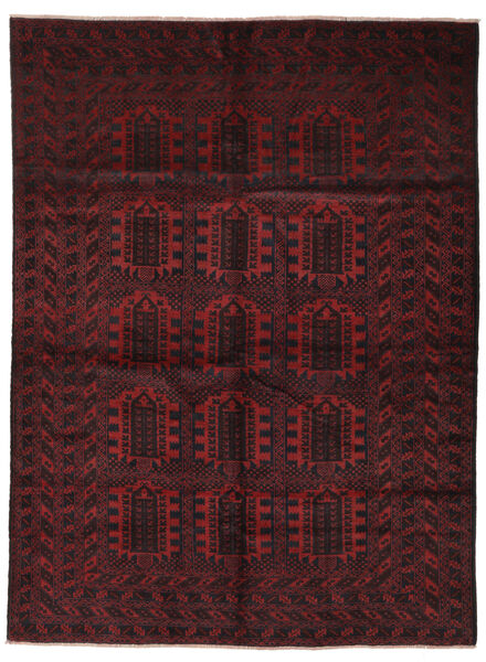  バルーチ 絨毯 203X280 オリエンタル 手織り 黒 (ウール, アフガニスタン)