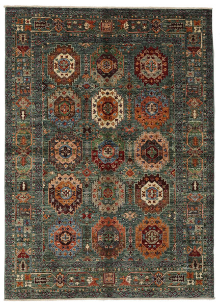  カザック Ariana 絨毯 175X245 オリエンタル 手織り 黒/濃い茶色 (ウール, アフガニスタン)
