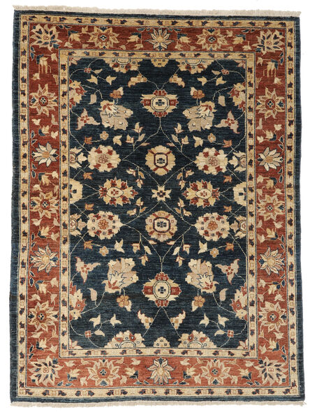  Ziegler 絨毯 147X196 オリエンタル 手織り 黒/濃い茶色 (ウール, アフガニスタン)