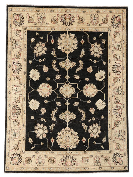  Ziegler 絨毯 147X199 オリエンタル 手織り 黒/薄茶色 (ウール, アフガニスタン)