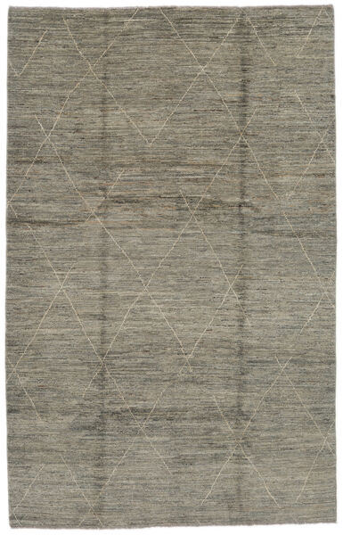  Contemporary Design 絨毯 191X301 モダン 手織り 濃い茶色/黒 (ウール, アフガニスタン)